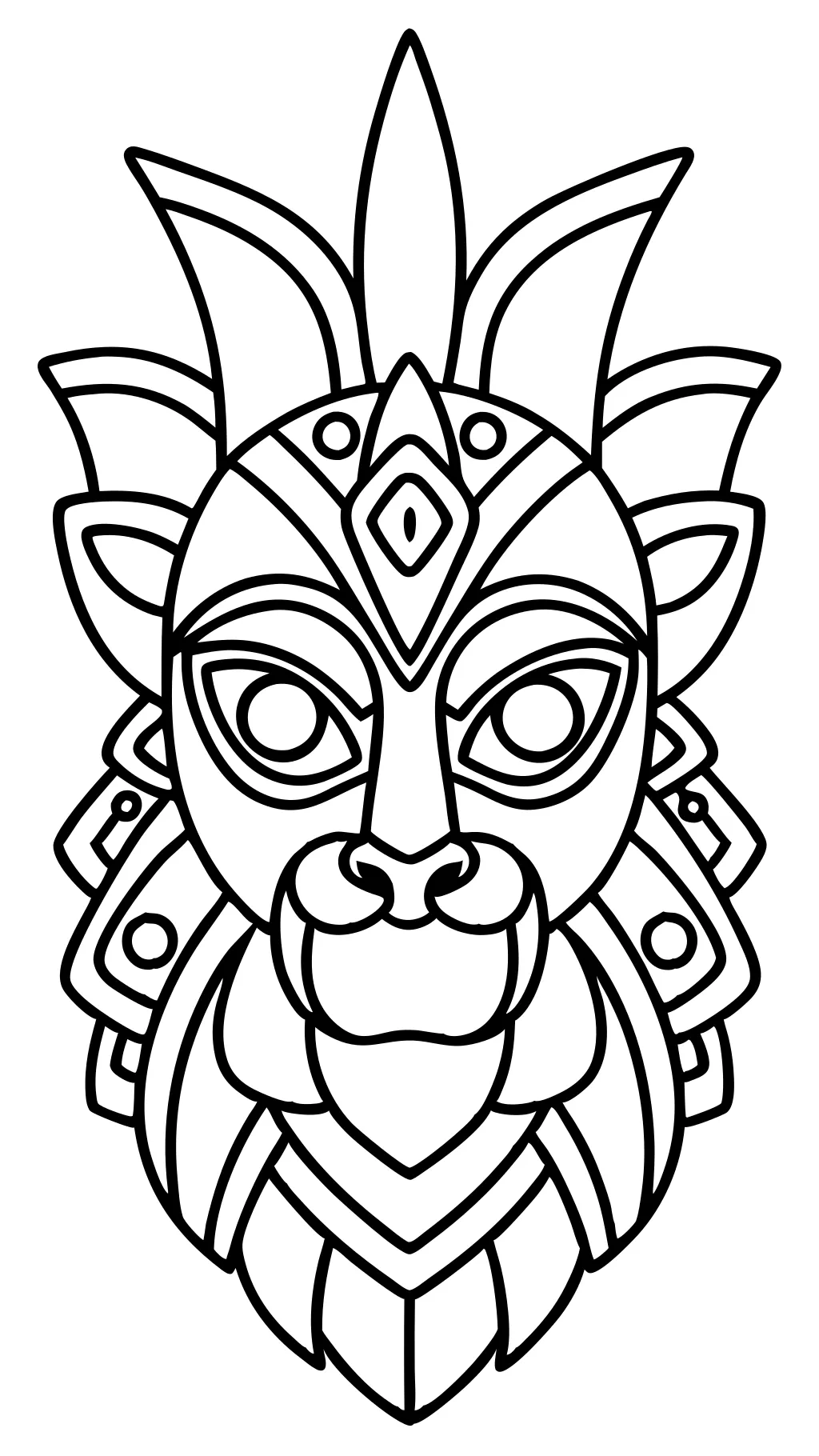 coloring mask pages